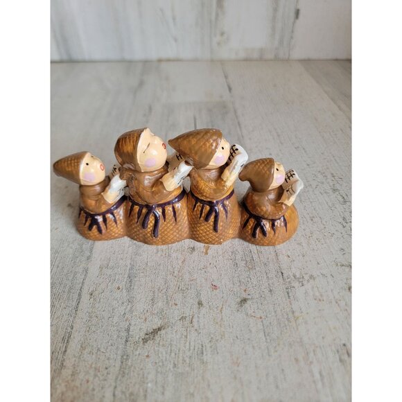 Dept 56 vintage monks a caroling village accessory Xmas nun - Picture 4 of 8